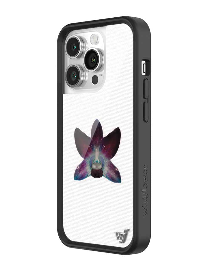 Wildflower iPhone case 14 Pro Orchid Flower Purple White