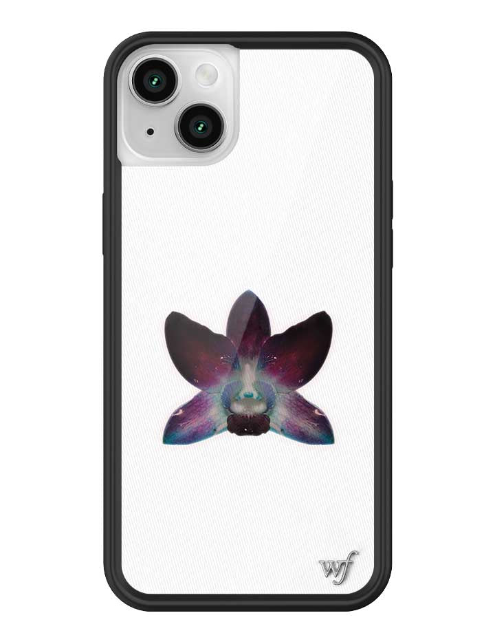 Wildflower iPhone case 14 Plus Orchid Flower Purple White
