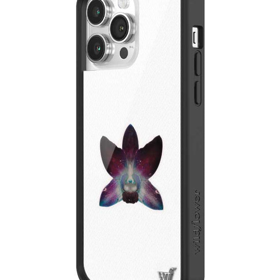 Wildflower iPhone case 14 Pro Max Orchid Flower Purple White