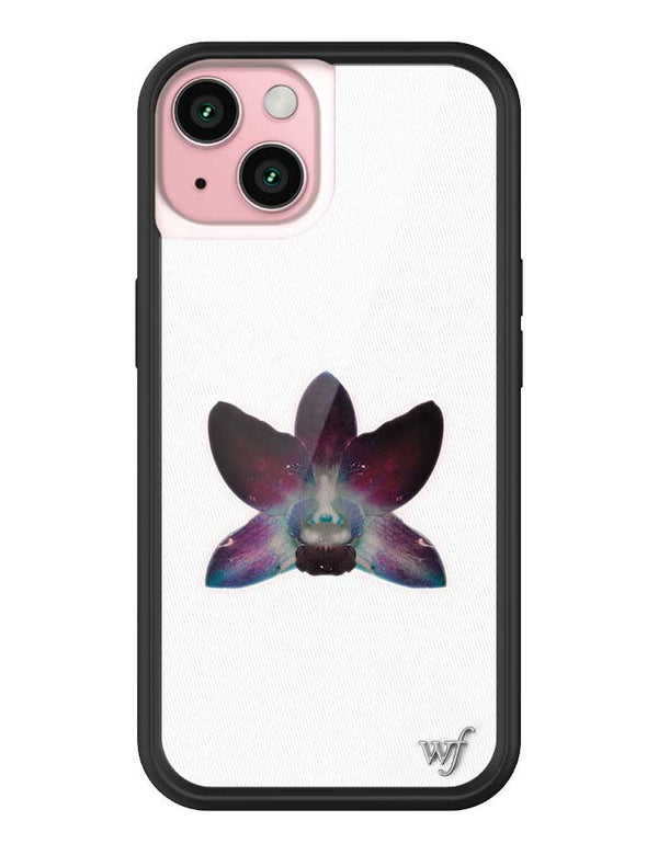 Wildflower iPhone case 15 Orchid Flower Purple White