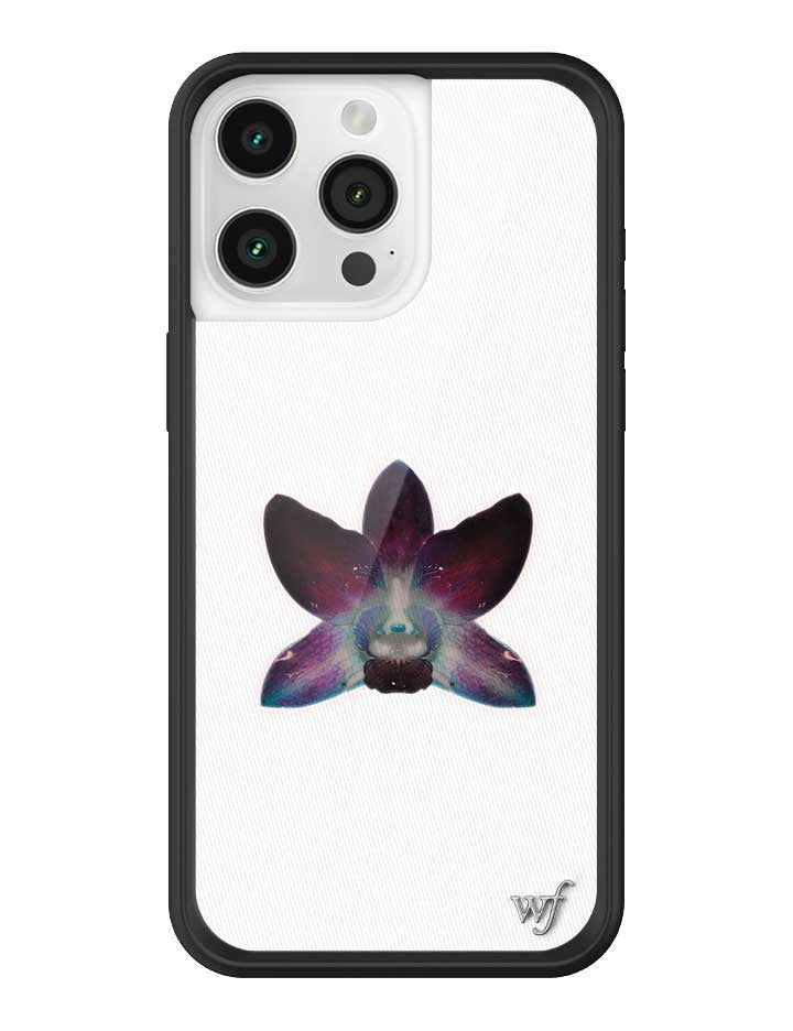 Wildflower iPhone case 15 Pro Max Orchid Flower Purple White