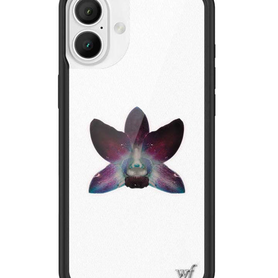 Wildflower iPhone case 16 Plus Orchid Flower Purple White