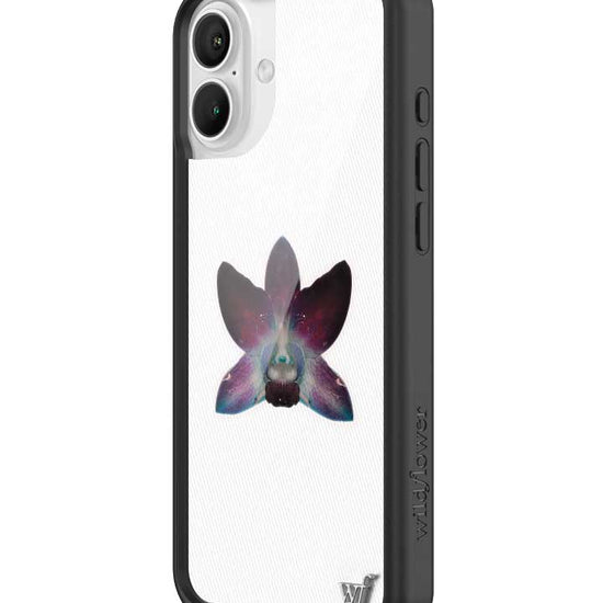 Wildflower iPhone case 16 Plus Orchid Flower Purple White