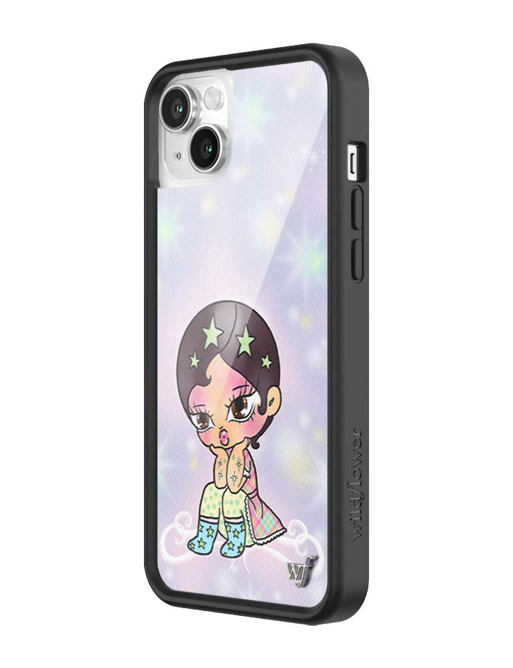 Wildflower iPhone case 14 Vanilla Mace Purple Cute
