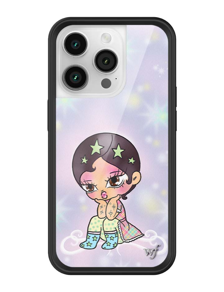 Wildflower iPhone case 14 Pro Vanilla Mace Purple Cute