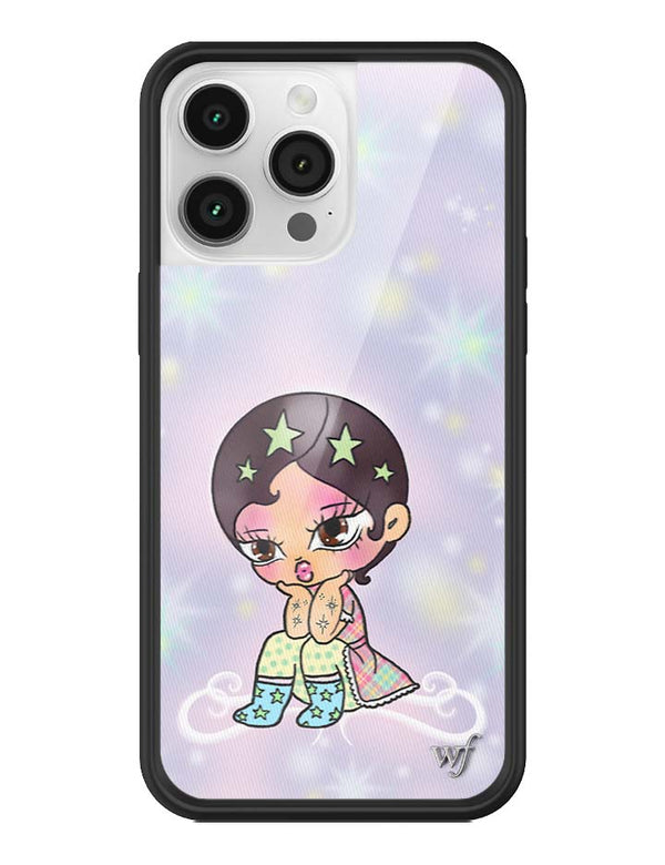Wildflower iPhone case 14 Pro Max Vanilla Mace Purple Cute