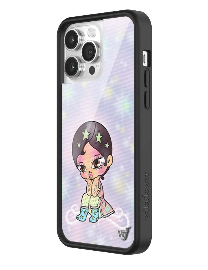 Wildflower iPhone case 14 Pro Max Vanilla Mace Purple Cute