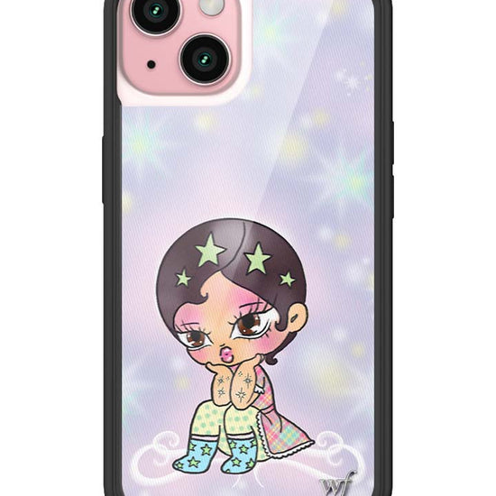 Wildflower iPhone case 15 Vanilla Mace Purple Cute