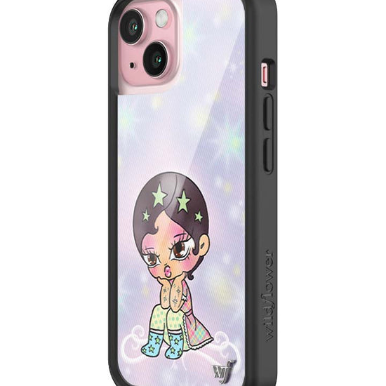 Wildflower iPhone case 15 Vanilla Mace Purple Cute