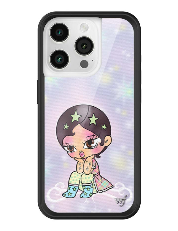 Wildflower iPhone case 15 Pro Vanilla Mace Purple Cute