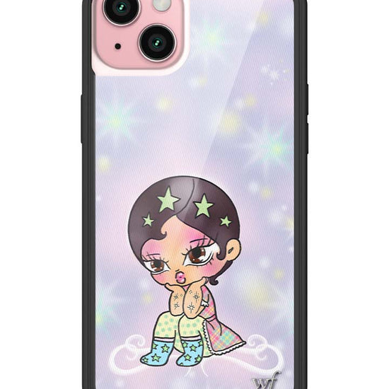 Wildflower iPhone case 15 Plus Vanilla Mace Purple Cute