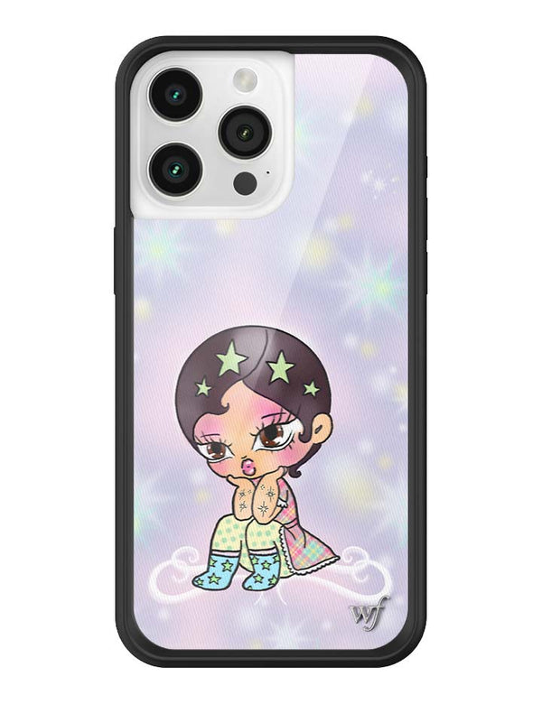 Wildflower iPhone case 15 Pro Max Vanilla Mace Purple Cute