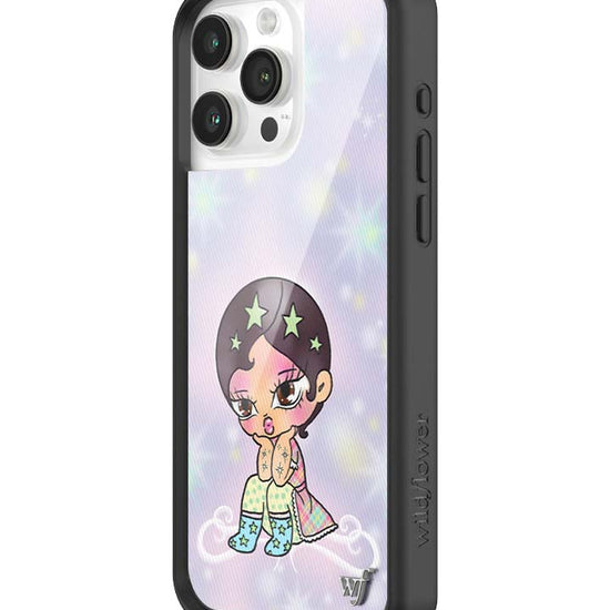 Wildflower iPhone case 15 Pro Max Vanilla Mace Purple Cute