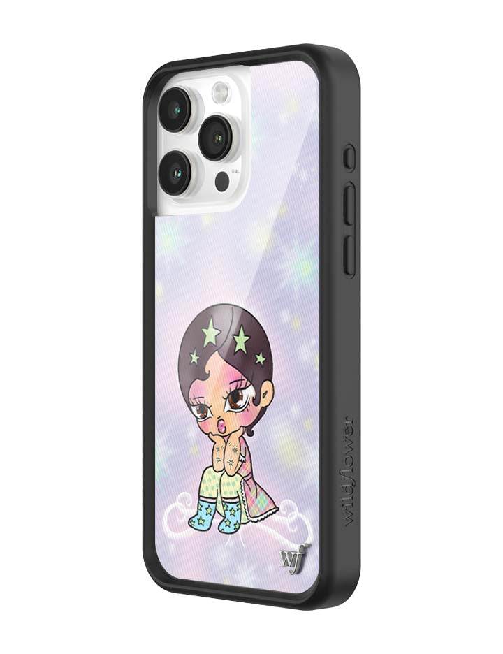 Wildflower iPhone case 15 Pro Max Vanilla Mace Purple Cute