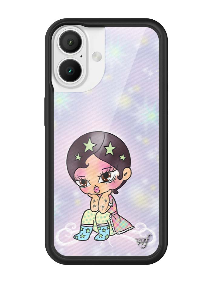 Wildflower iPhone case 16 Vanilla Mace Purple Cute