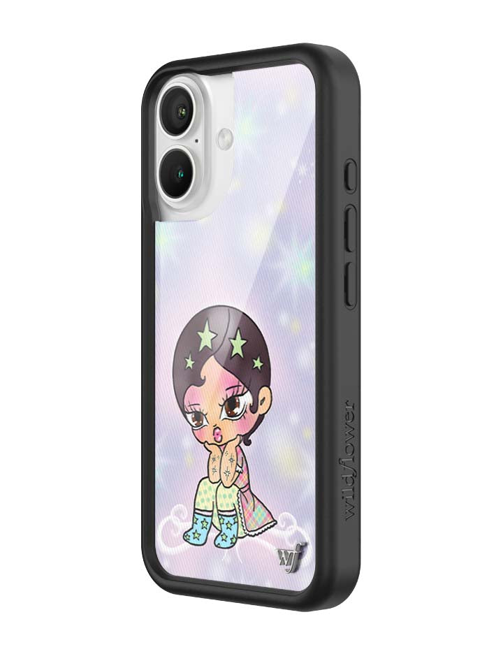 Wildflower iPhone case 16 Vanilla Mace Purple Cute