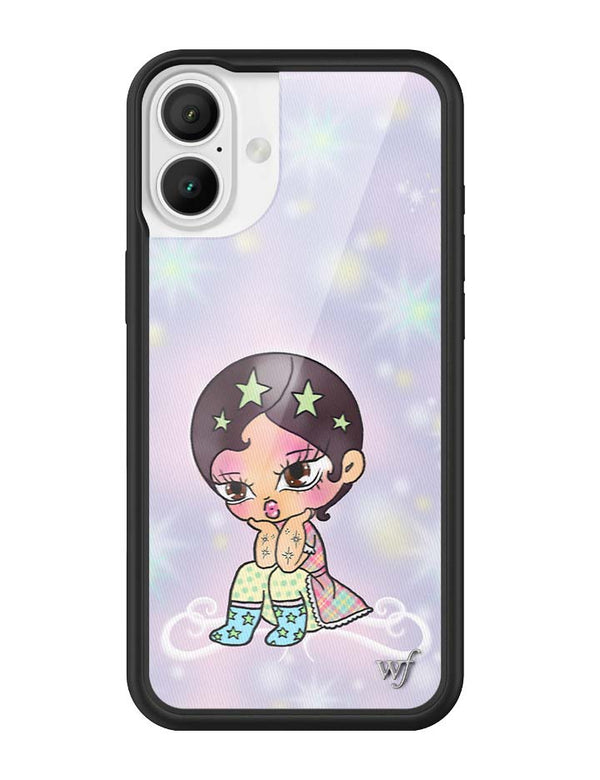Wildflower iPhone case 16 Plus Vanilla Mace Purple Cute