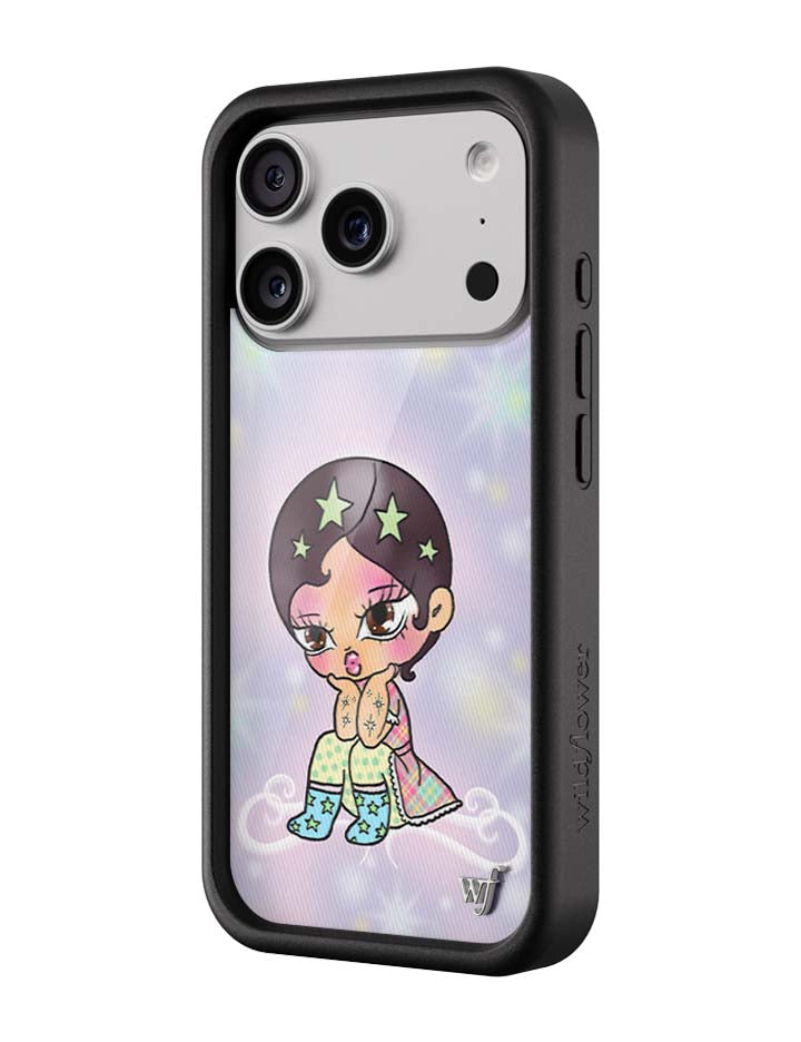 Wildflower iPhone case 17 Pro Vanilla Mace Purple Cute