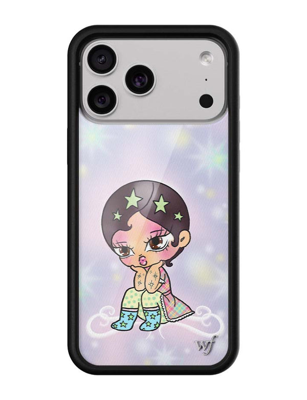 Wildflower iPhone case 17 Pro Max Vanilla Mace Purple Cute