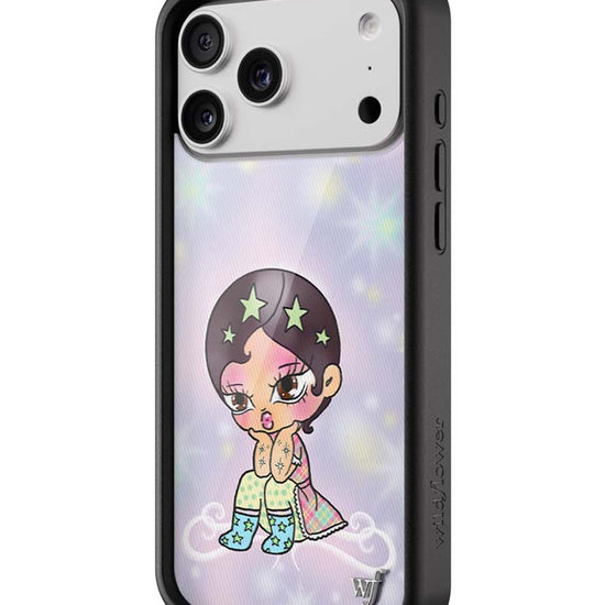 Wildflower iPhone case 17 Pro Max Vanilla Mace Purple Cute