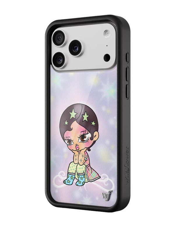 Wildflower iPhone case 17 Pro Max Vanilla Mace Purple Cute
