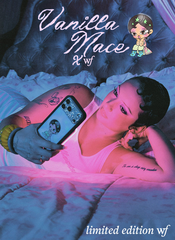 Vanilla Mace x Wildflower Cases phone case collaboration