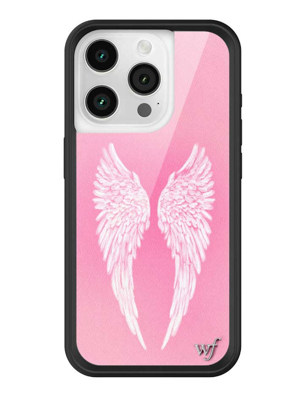 Wildflower iPhone case 15 Pro Angel Baby Pink Cute
