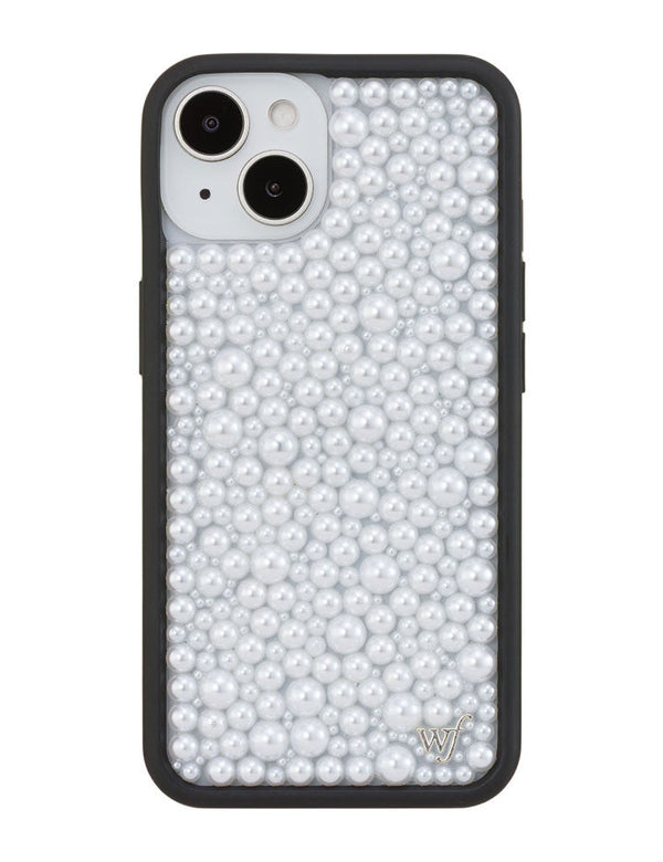 Wildflower iPhone case 13 Pearl White Cute