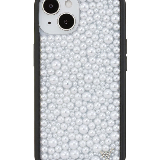 Wildflower iPhone case 14 Pearl White Cute