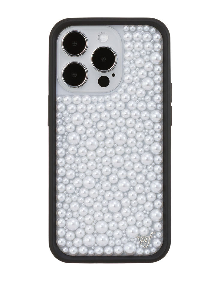 Wildflower iPhone case 14 Pro Pearl White Cute