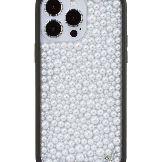 Wildflower iPhone case 14 Pro Max Pearl White Cute