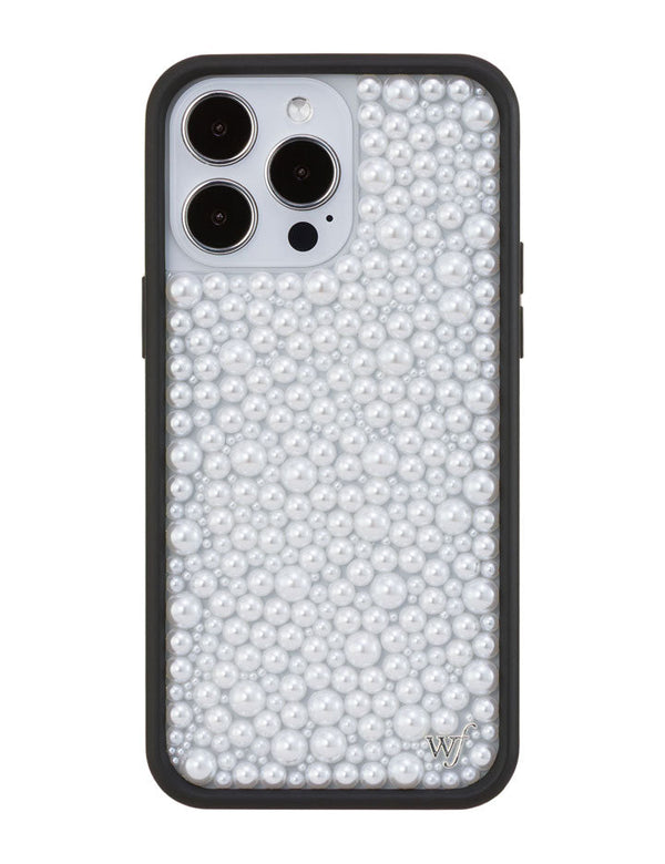Wildflower iPhone case 14 Pro Max Pearl White Cute