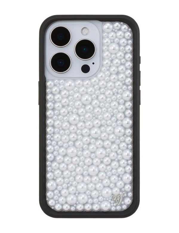 Wildflower iPhone case 15 Pro Pearl White Cute
