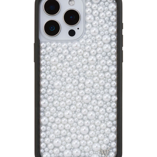 Wildflower iPhone case 15 Pro Max Pearl White Cute