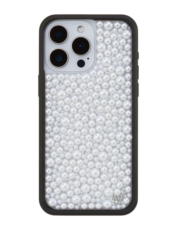 Wildflower iPhone case 15 Pro Max Pearl White Cute