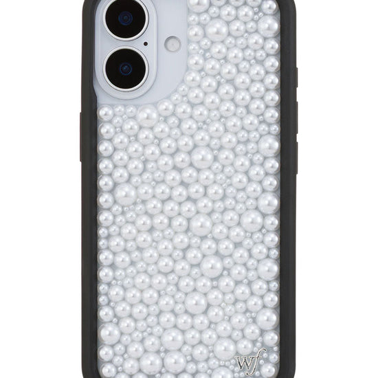 Wildflower iPhone case 16 Pearl White Cute