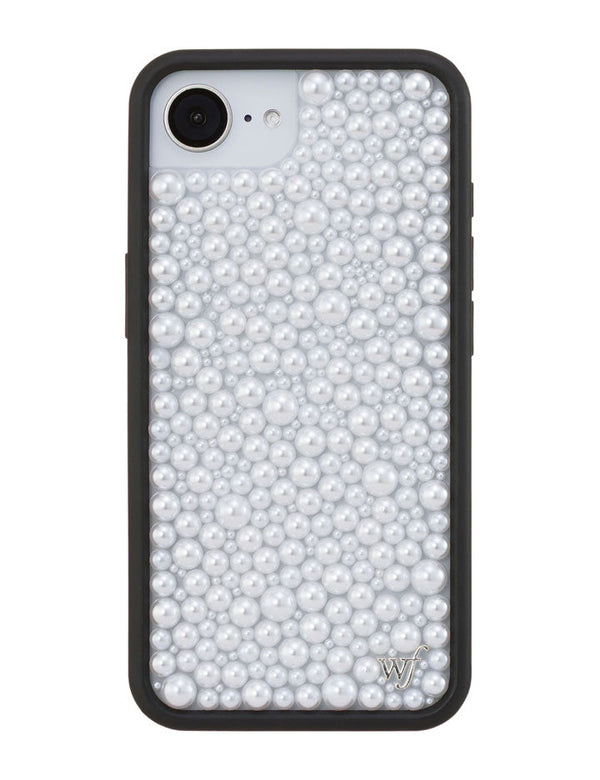 Wildflower iPhone case 16e Pearl White Cute