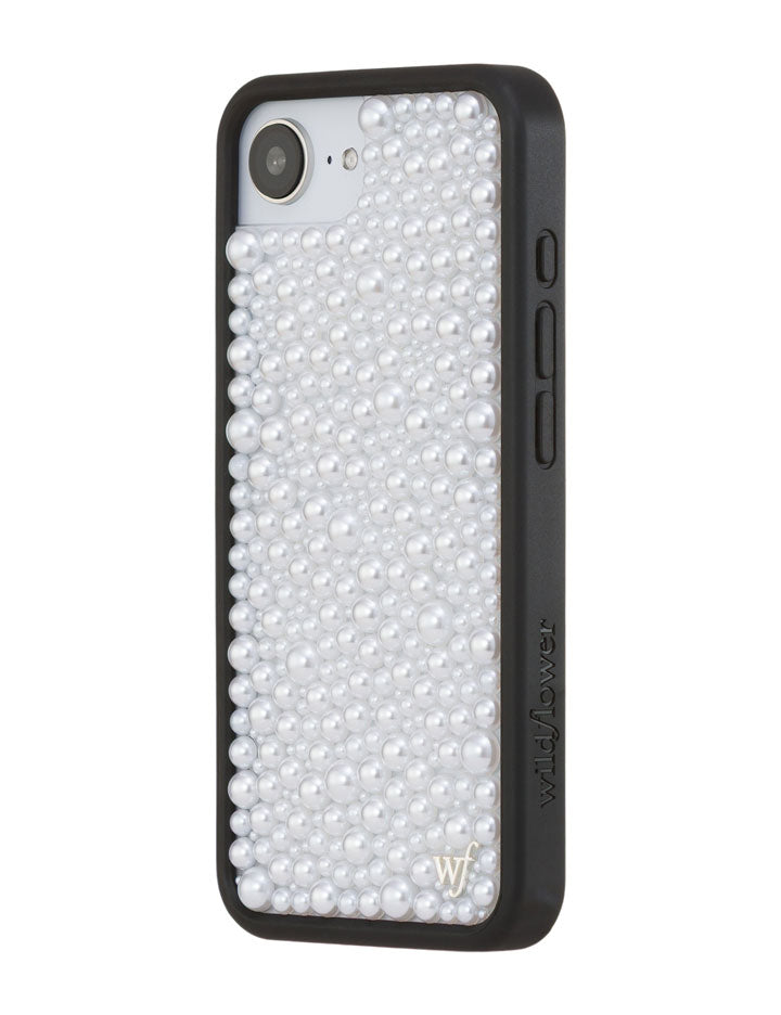 Wildflower iPhone case 16e Pearl White Cute