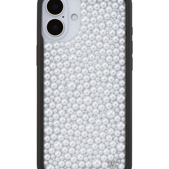 Wildflower iPhone case 16 Plus Pearl White Cute