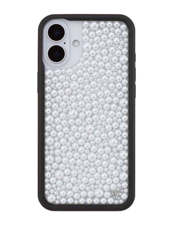 Wildflower iPhone case 16 Plus Pearl White Cute