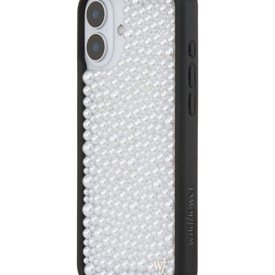 Wildflower iPhone case 16 Plus Pearl White Cute