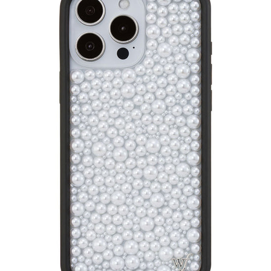 Wildflower iPhone case 16 Pro Max Pearl White Cute