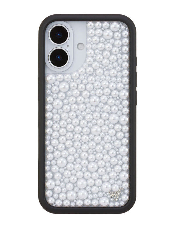 Wildflower iPhone case 17 Pearl White Cute