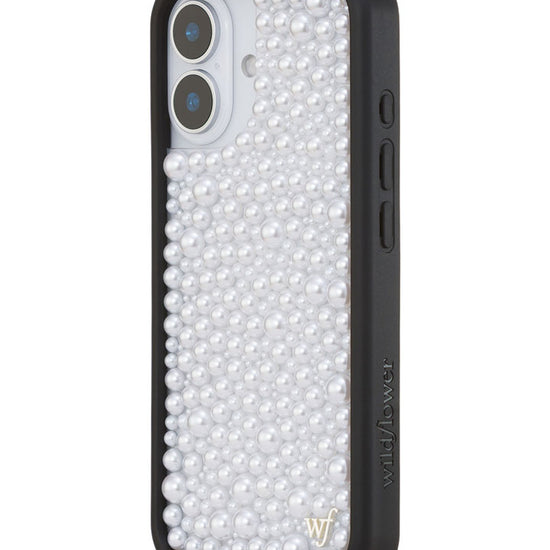 Wildflower iPhone case 17 Pearl White Cute