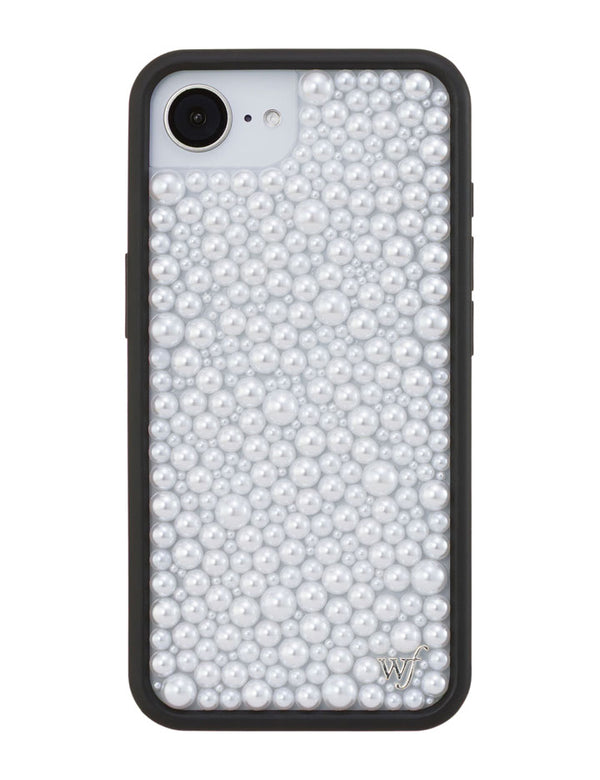 Wildflower iPhone case 17e Pearl White Cute