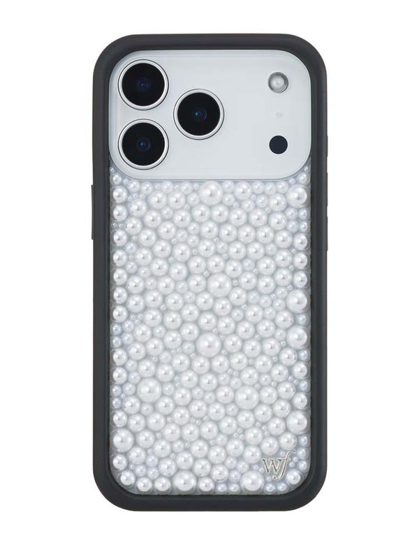 Wildflower iPhone case 17 Pro Pearl White Cute