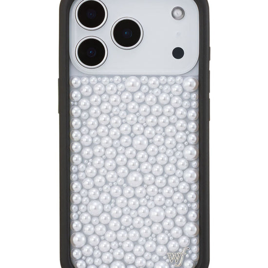 Wildflower iPhone case 17 Pro Pearl White Cute
