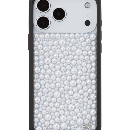 Wildflower iPhone case 17 Pro Max Pearl White Cute
