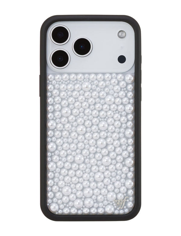 Wildflower iPhone case 17 Pro Max Pearl White Cute