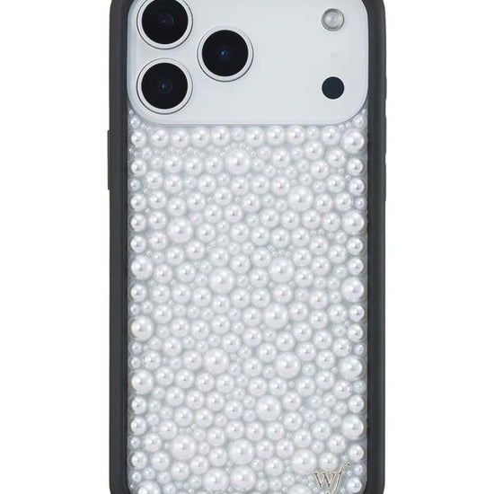 Wildflower iPhone case 18 Pro Max Pearl White Cute